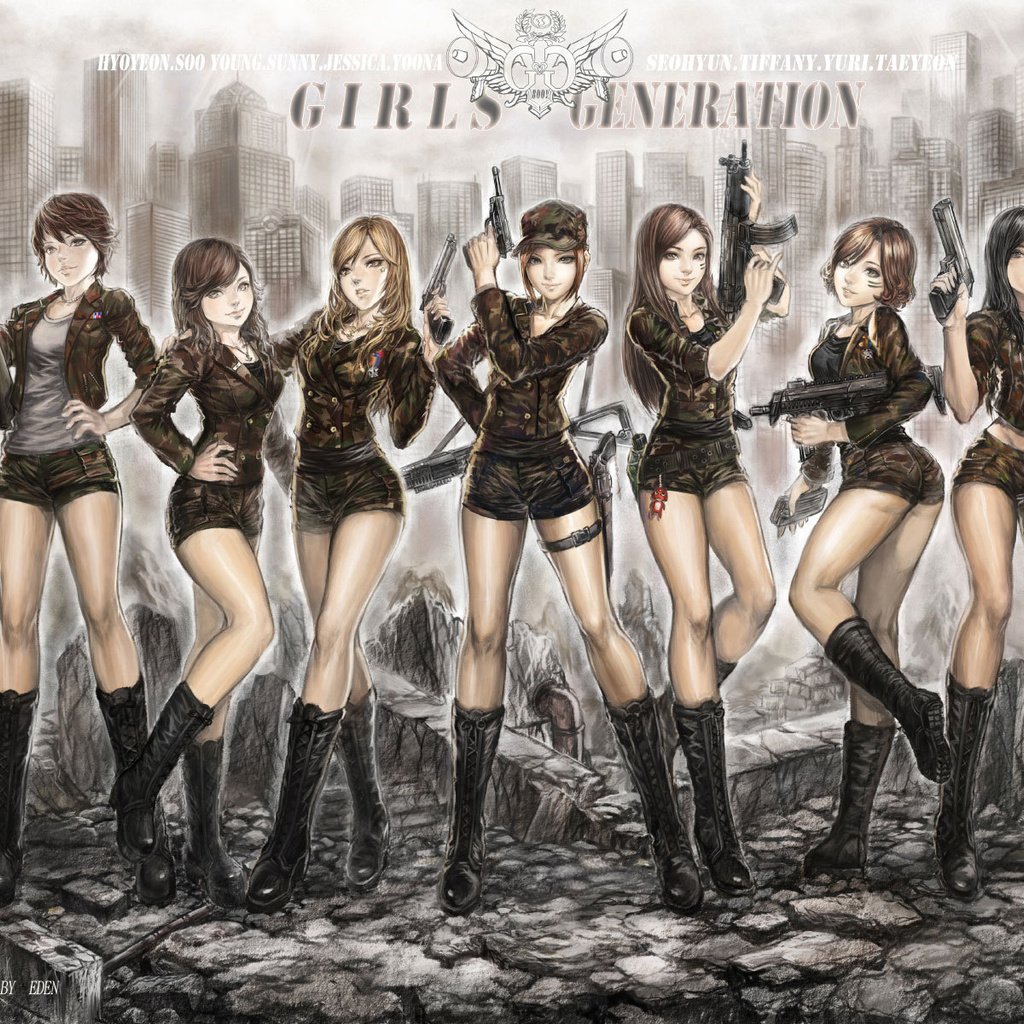 Обои оружие, girls' generation, snsd, weapons разрешение 1920x1200 Загрузить