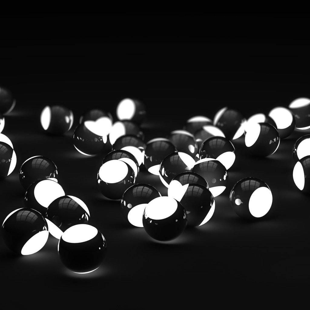 Обои шары, чёрно-белое, шарики, сферы, luminous spheres, полосатый круг, balls, black and white, sphere, striped circle разрешение 1920x1200 Загрузить