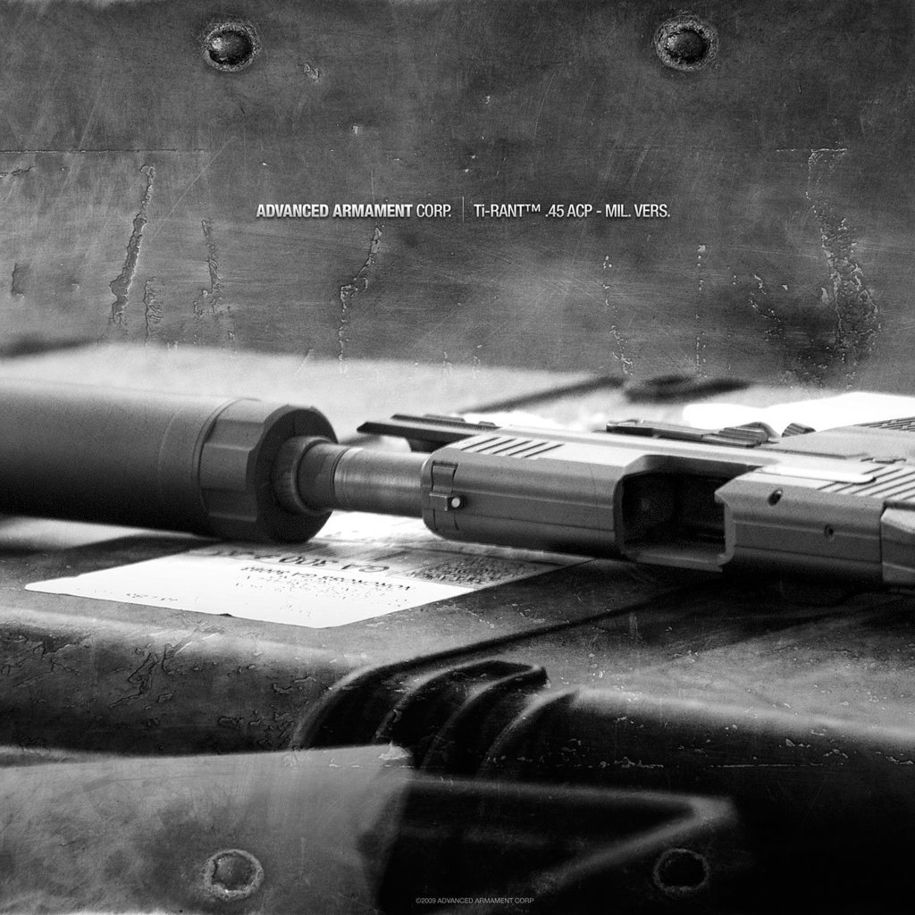 Обои металл, пистолет, глушитель, metal, gun, muffler разрешение 1920x1200 Загрузить