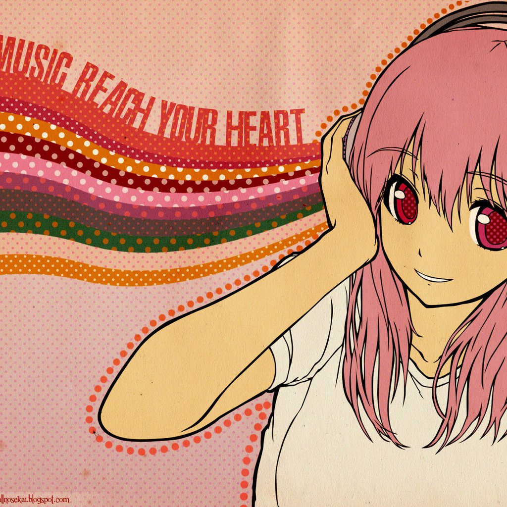 Обои девушка, музыка, наушники, nitroplus, girl, music, headphones разрешение 1920x1200 Загрузить