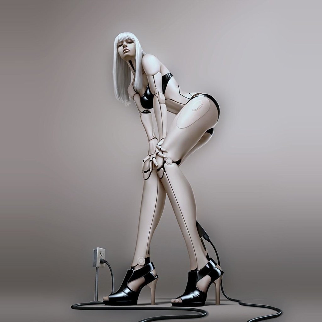 Обои девушка, робот, 3д, girl, robot, 3d разрешение 1920x1200 Загрузить