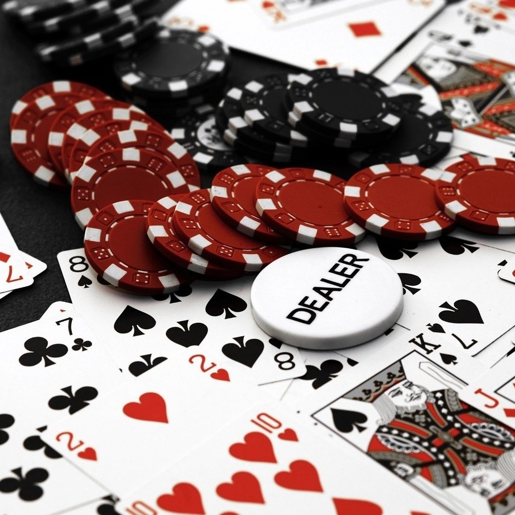 Обои казино, покер, фишки, карты, casino, poker, chips, card разрешение 1920x1080 Загрузить