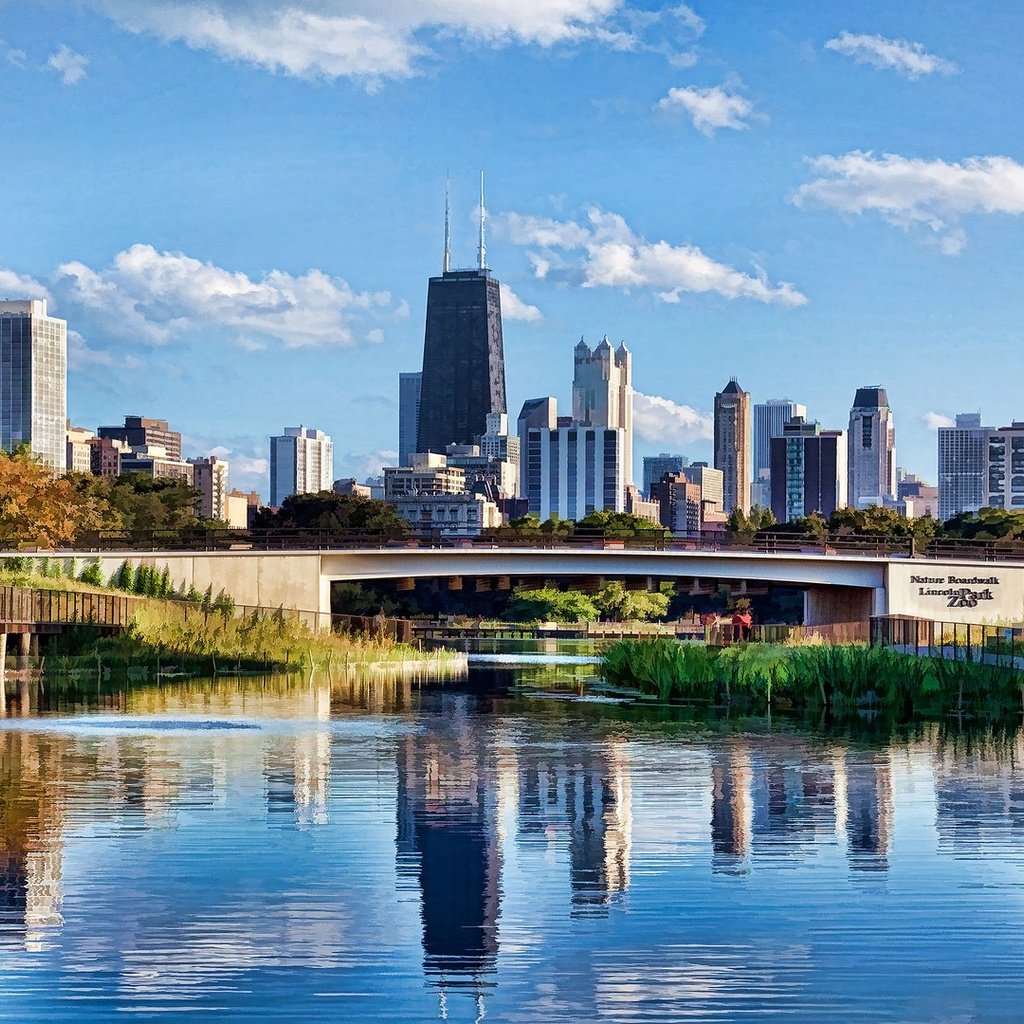 Обои линкольн парк в чикаго, lincoln park in chicago разрешение 1920x1080 Загрузить