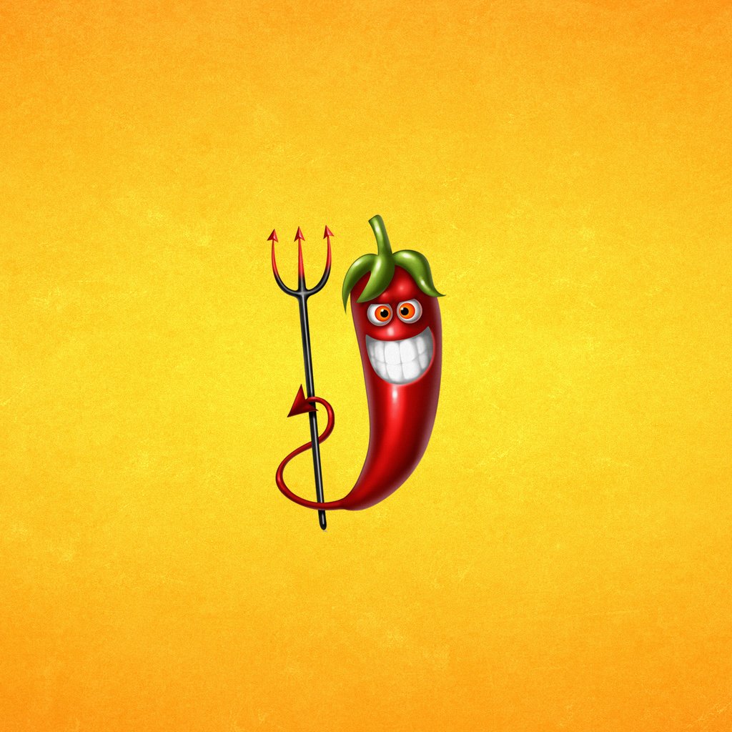 Обои улыбка, красный, зубы, перец, трезубец, smile, red, teeth, pepper, trident разрешение 1920x1200 Загрузить