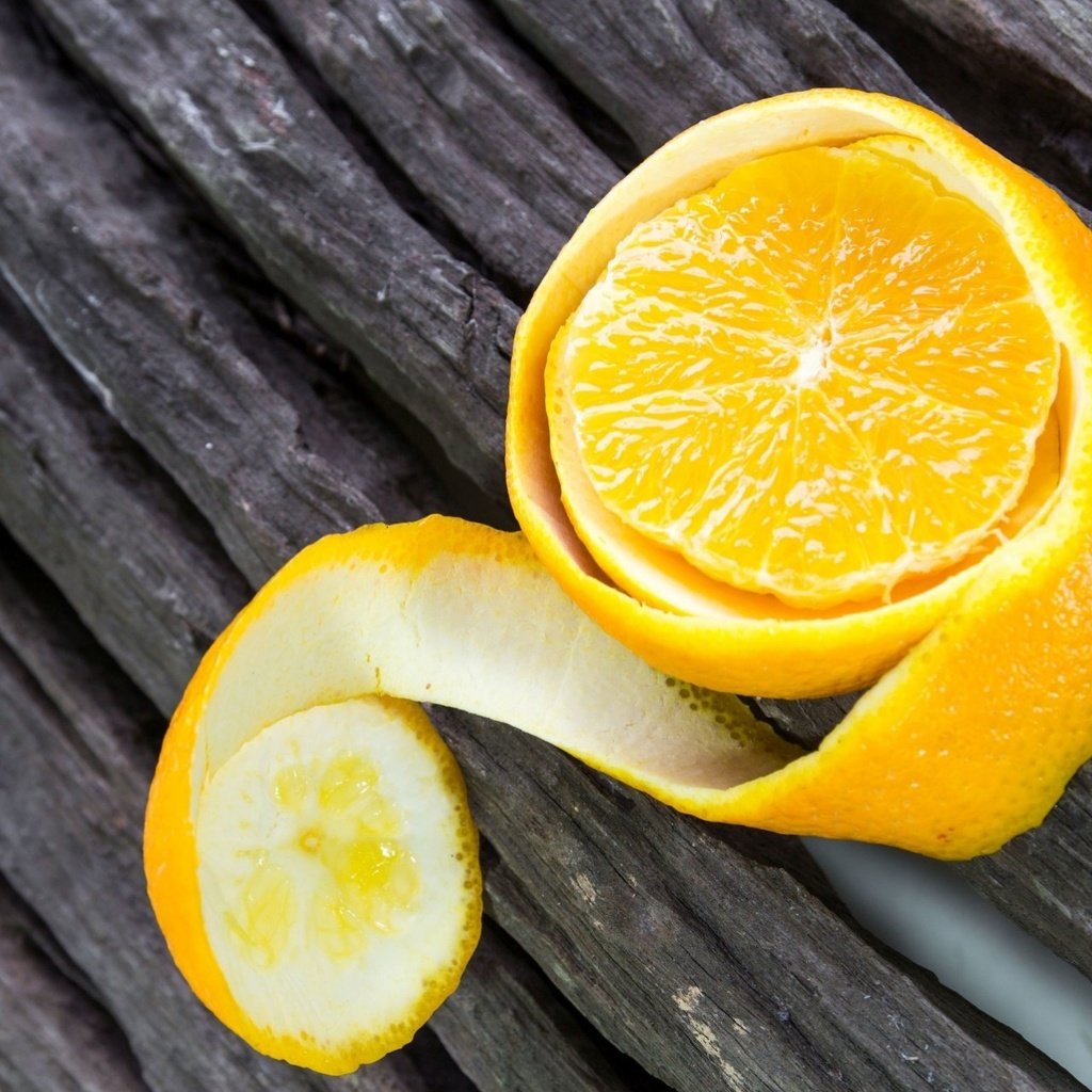 Обои фрукты, апельсин, цитрусы, цедра, очищенный, fruit, orange, citrus, peel, cleaned разрешение 1920x1278 Загрузить
