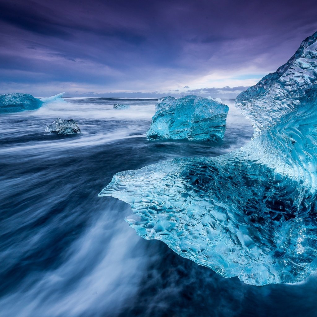 Обои зима, море, лёд, льдины, ледник, winter, sea, ice, glacier разрешение 2048x1365 Загрузить