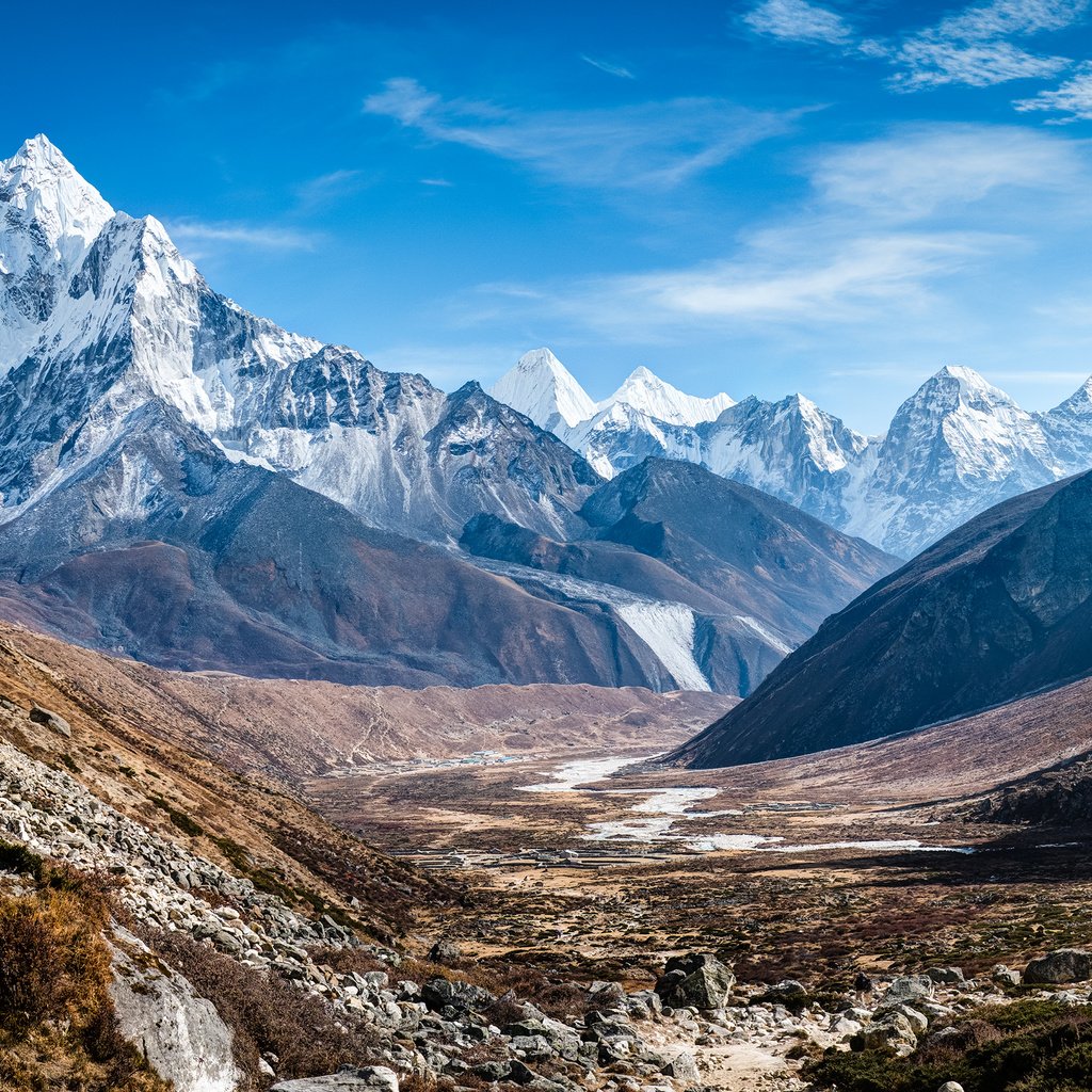 Обои горы, гималаи, непал, ама-даблам, mountains, the himalayas, nepal, ama dablam разрешение 2880x1800 Загрузить