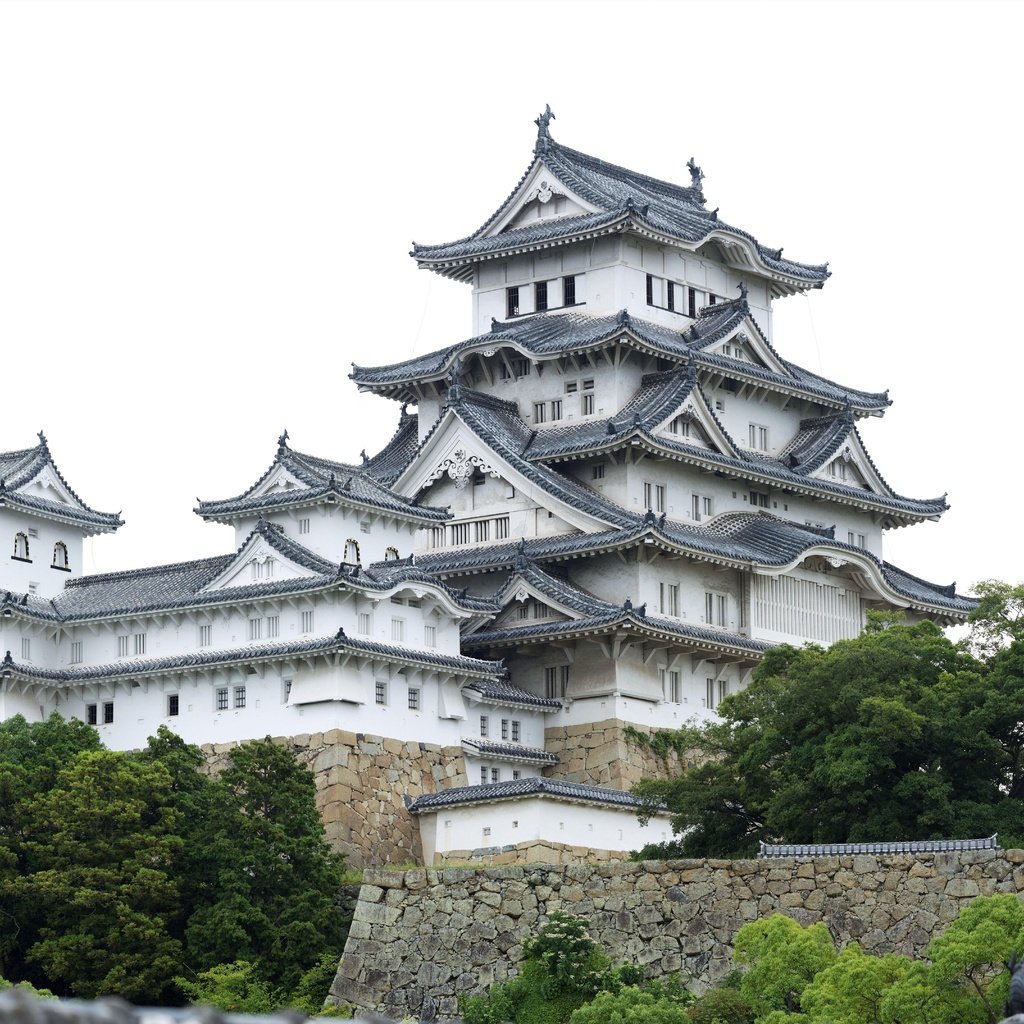 Обои пейзаж, япония, дом, архитектура, замок химэдзи, landscape, japan, house, architecture, himeji castle разрешение 7680x4320 Загрузить