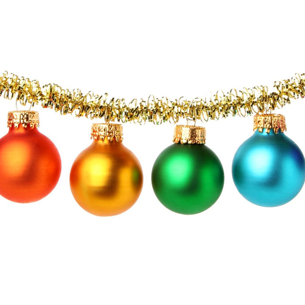 Обои шары, шарики, белый фон, рождество, мишура, balls, white background, christmas, tinsel разрешение 2560x1600 Загрузить