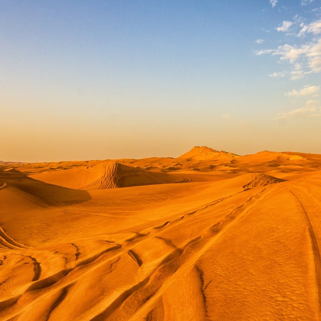 Обои небо, облака, песок, пустыня, the sky, clouds, sand, desert разрешение 3840x2160 Загрузить