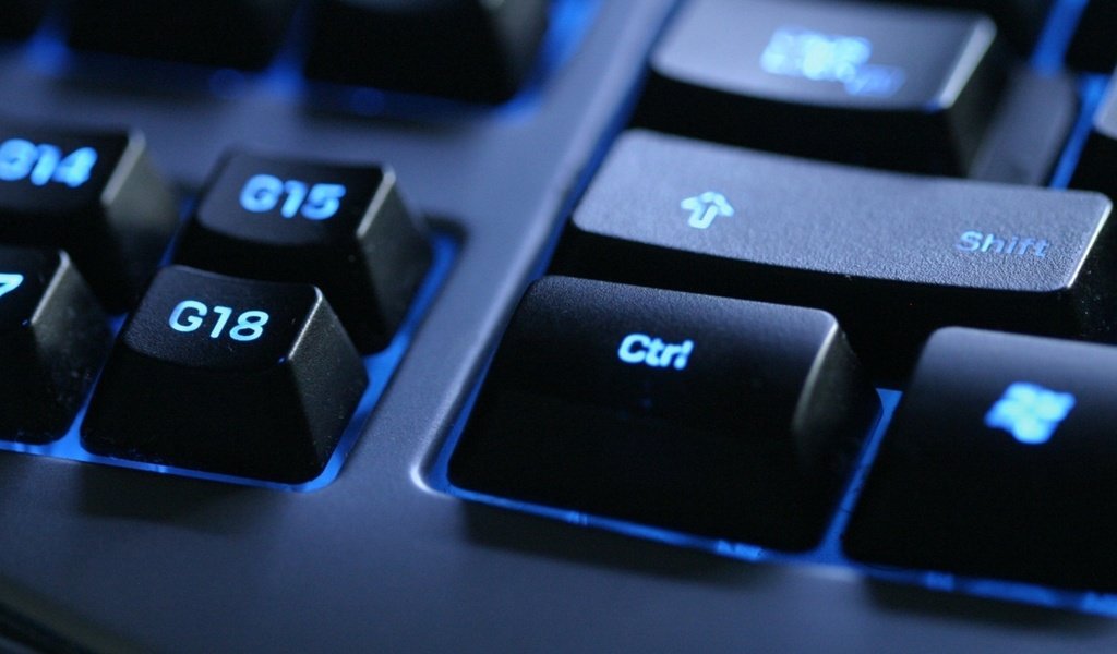 Обои синий, кнопки, клавиатура, подсветка, разное, черная, shift, ctrl, винда, blue, button, keyboard, backlight, different, black, windows разрешение 1920x1080 Загрузить