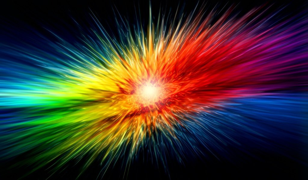 Обои лучи, цвет, взрыв, rays, color, the explosion разрешение 2560x1600 Загрузить