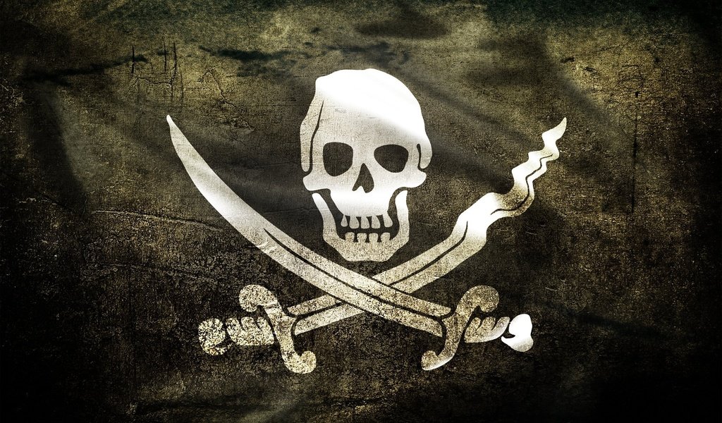 Обои флаг, череп, пираты, веселый роджер, flag, skull, pirates, jolly roger разрешение 2560x1600 Загрузить