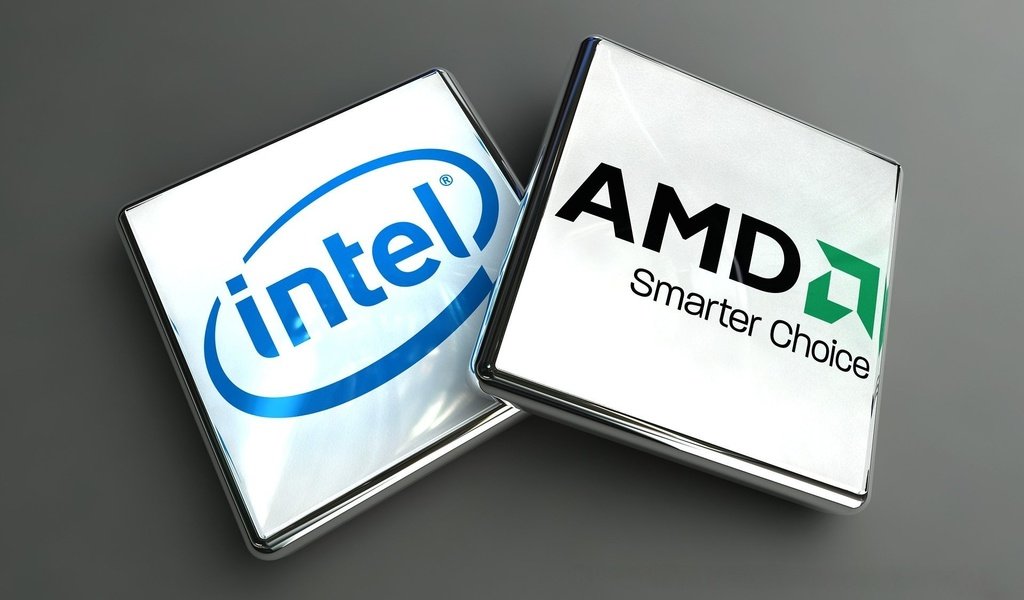 Обои логотип, amd, интел, logo, intel разрешение 1920x1200 Загрузить