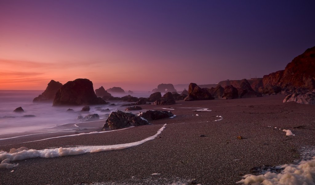 Обои скалы, песок, пляж, океан, калифорния, foam of the sea, bodega bay, океана, ка­ли­фор­нийс­кая, rocks, sand, beach, the ocean, ca, ocean, california разрешение 2560x1600 Загрузить