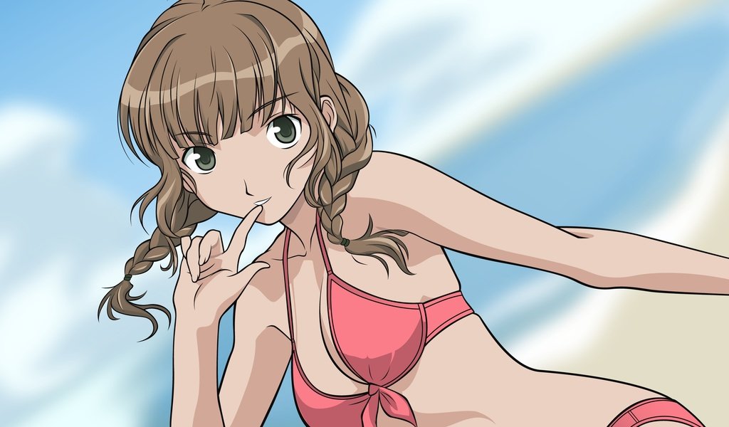 Обои вектор, купальник, kimikiss, mizusawa mao, pure, rouge, vector, swimsuit разрешение 2560x1600 Загрузить