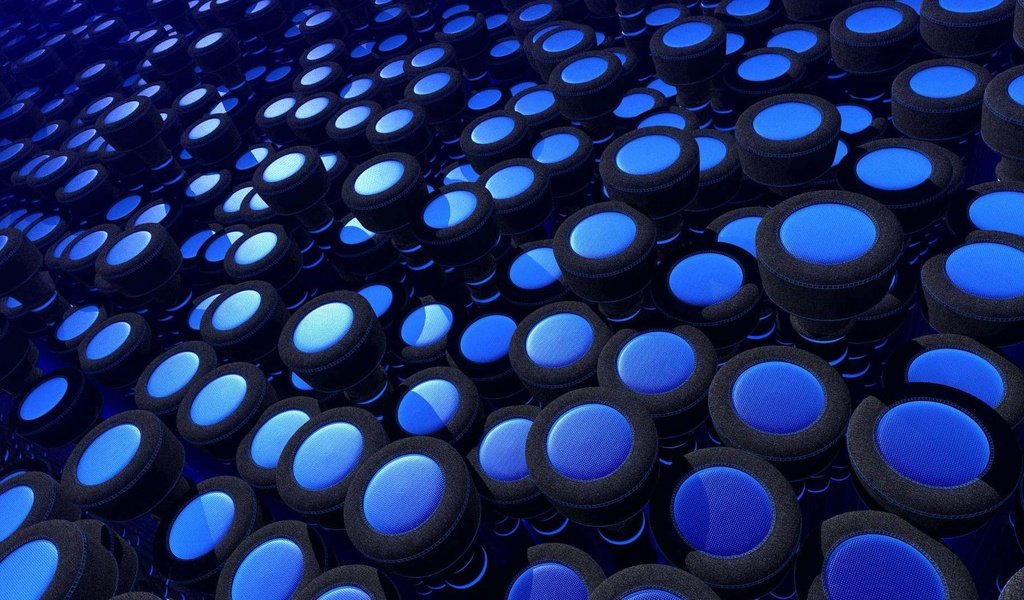 Обои абстракция, фон, синий, круги, кружки, 3д, abstraction, background, blue, circles, mugs, 3d разрешение 1920x1080 Загрузить