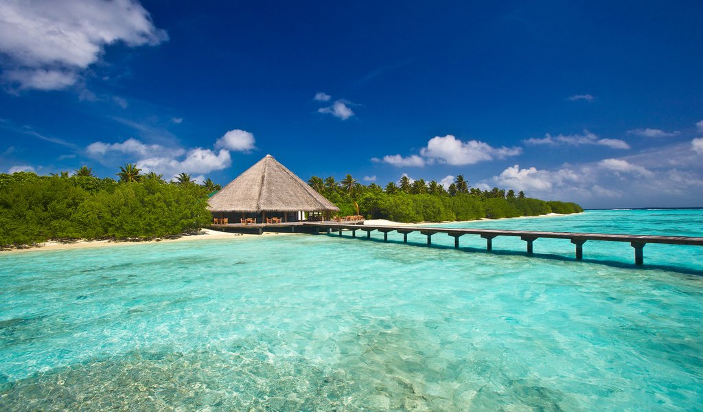 Обои остров, тропики, мальдивы, island, tropics, the maldives разрешение 2000x1330 Загрузить