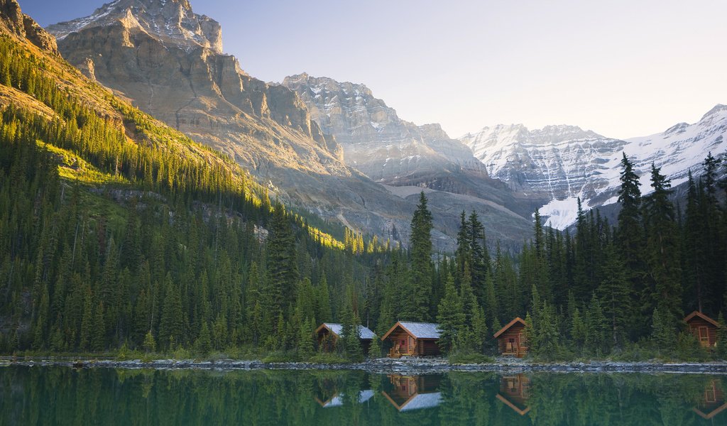 Обои озеро охара в канаде, lake o'hara in canada разрешение 1920x1080 Загрузить