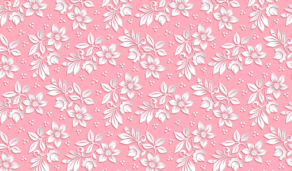Обои цветы, фон, узор, розовый, объем, 3д, flowers, background, pattern, pink, the volume, 3d разрешение 1920x1280 Загрузить