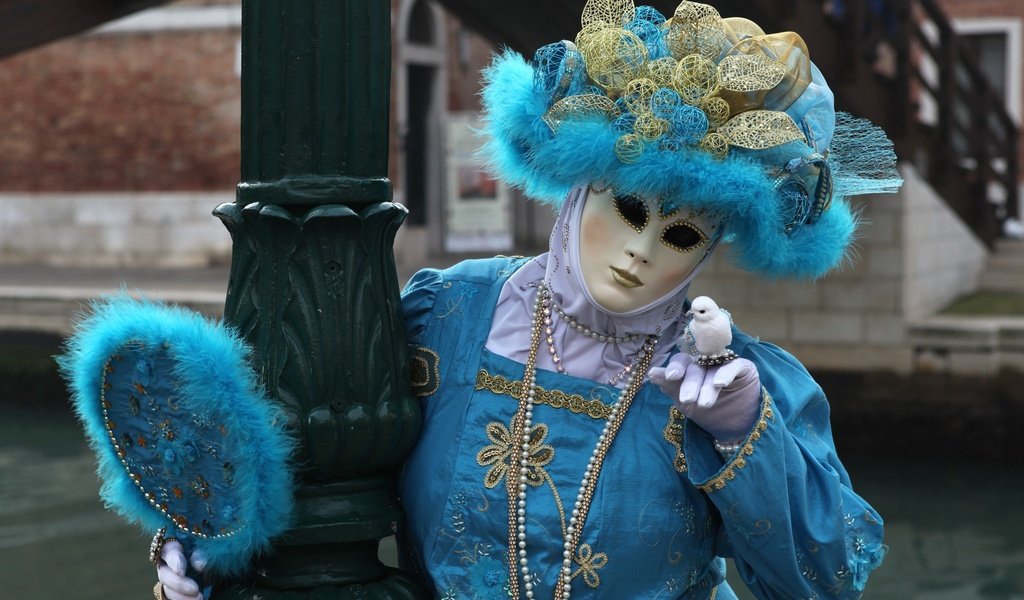 Обои маска, венеция, костюм, наряд, карнавал, дама, mask, venice, costume, outfit, carnival, lady разрешение 3000x1972 Загрузить