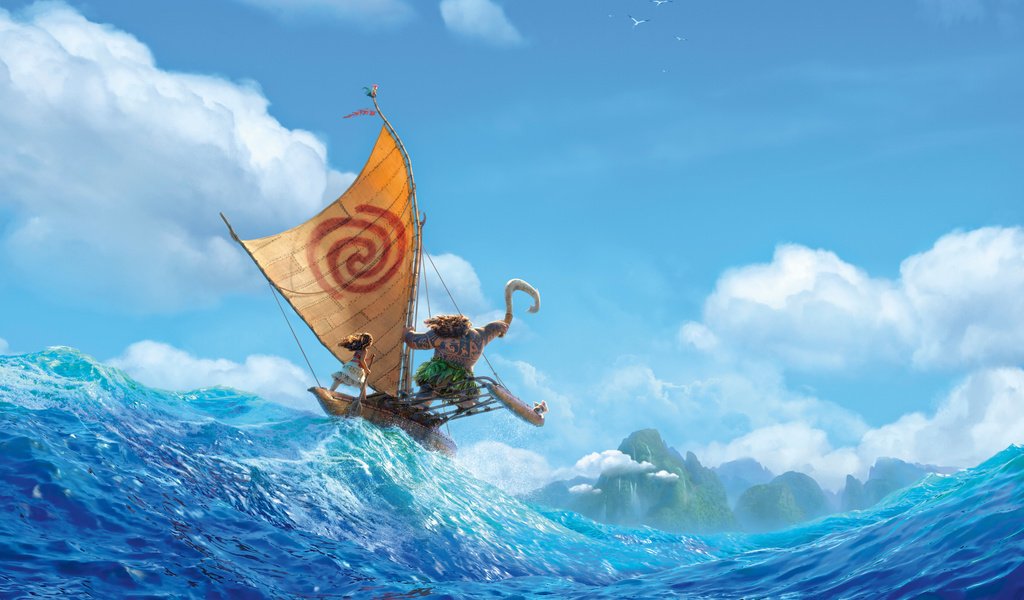 Обои дисней, моана, мауи, disney, moana, maui разрешение 3840x2400 Загрузить