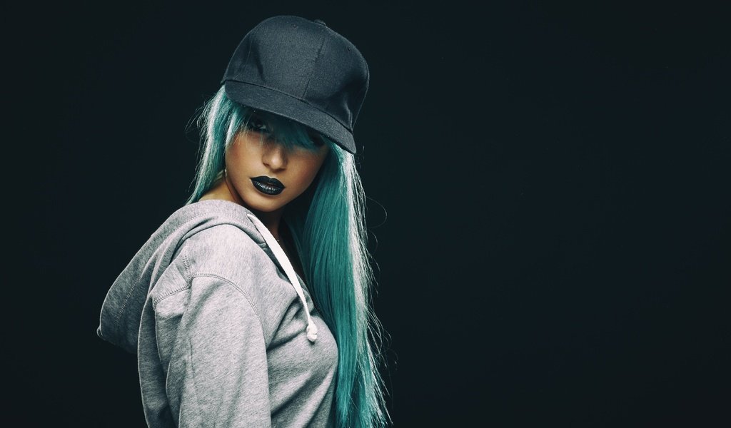 Обои ушанка, голубые волосы, make up, самка, hat, blue hair, female разрешение 5616x3744 Загрузить