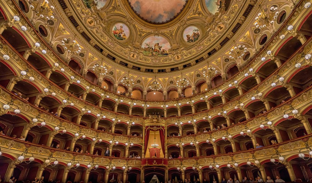 Обои италия, опера, театр, сицилия, театр массимо беллини, катания, italy, opera, theatre, sicily, the teatro massimo bellini, catania разрешение 2048x1273 Загрузить