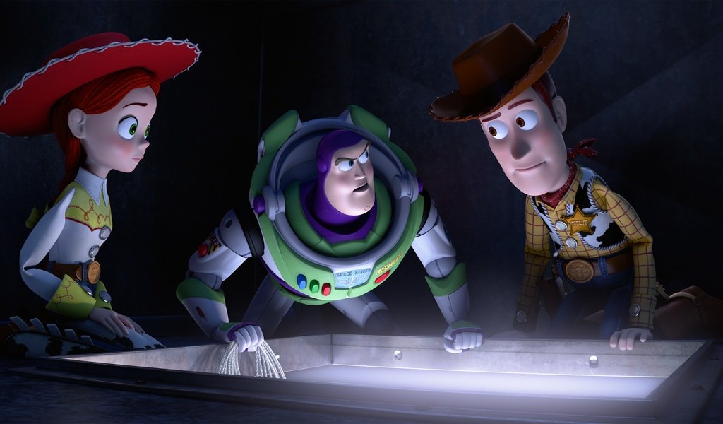 Обои мультфильм, история игрушек 2, jessie, buzz lightyear, sheriff woody, cartoon, toy story 2 разрешение 3000x1530 Загрузить