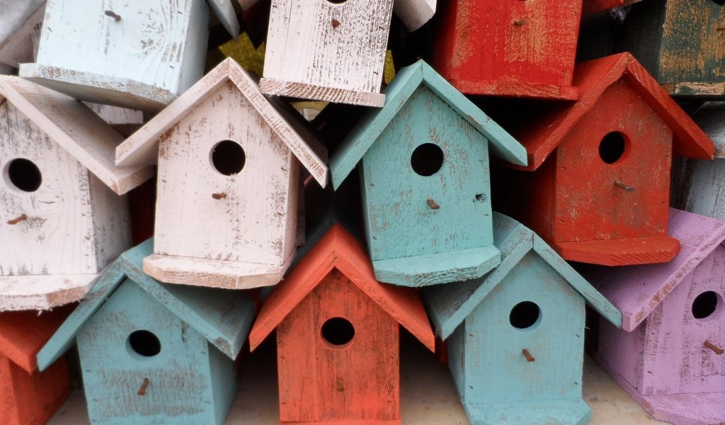 Обои домики, крыша, скворечник, птичьи домики, скворечники, houses, roof, birdhouse, bird houses, birdhouses разрешение 1920x1440 Загрузить