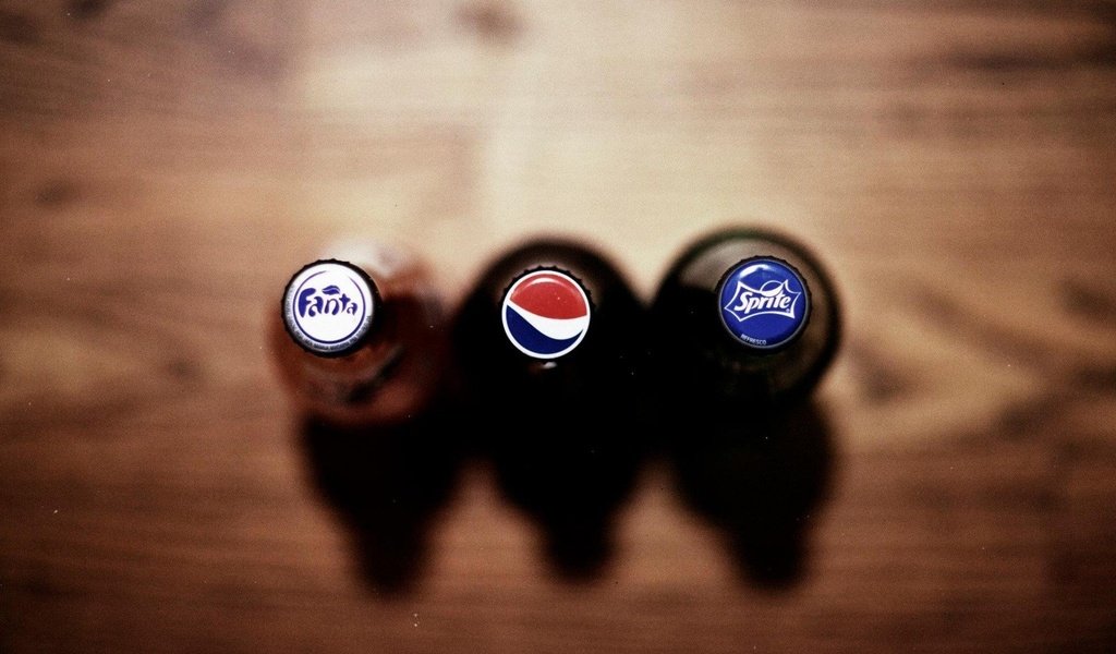 Обои напитки, бутылки, пепси, pepsy, фанта, спрайт, drinks, bottle, pepsi, fanta, sprite разрешение 1920x1080 Загрузить