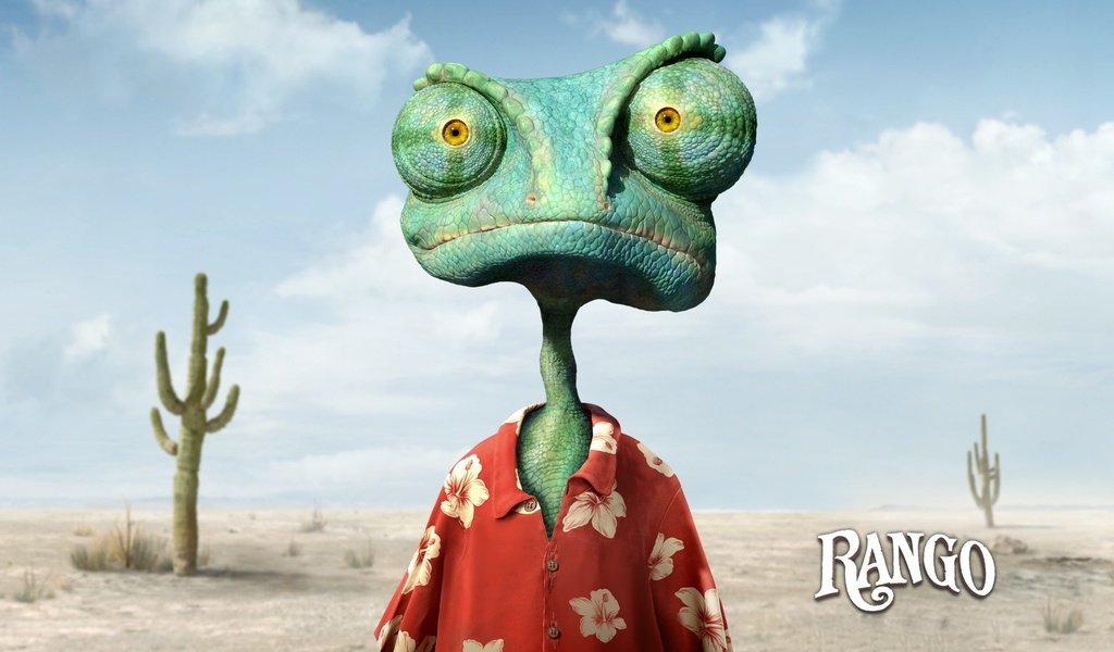 Обои мультфильм, хамелеон, ранго, cartoon, chameleon, rango разрешение 1920x1080 Загрузить