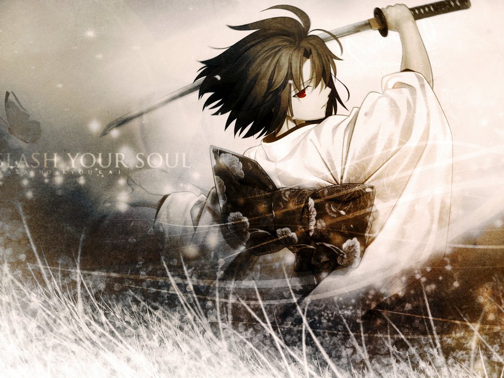 Обои обои, меч, аниме, самурай, wallpaper, sword, anime, samurai разрешение 1920x1080 Загрузить