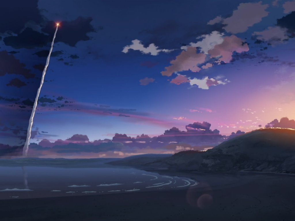 Обои ракета, макото синкай, 5 сантиметров в секунду, rocket, makoto xingkai, 5 centimeters per second разрешение 1920x1080 Загрузить