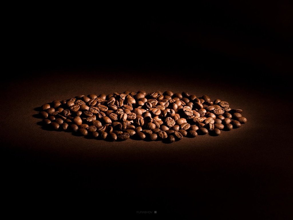 Обои зерна, кофе, черный фон, кофейные зерна, grain, coffee, black background, coffee beans разрешение 1920x1200 Загрузить