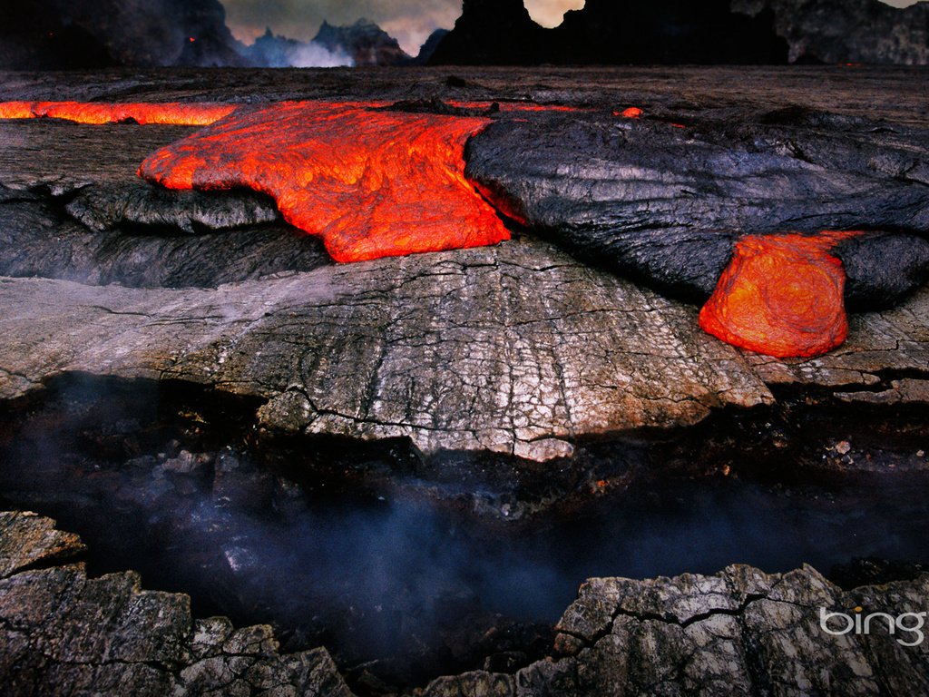 Обои природа, лава, гавайи, nature, lava, hawaii разрешение 1920x1080 Загрузить