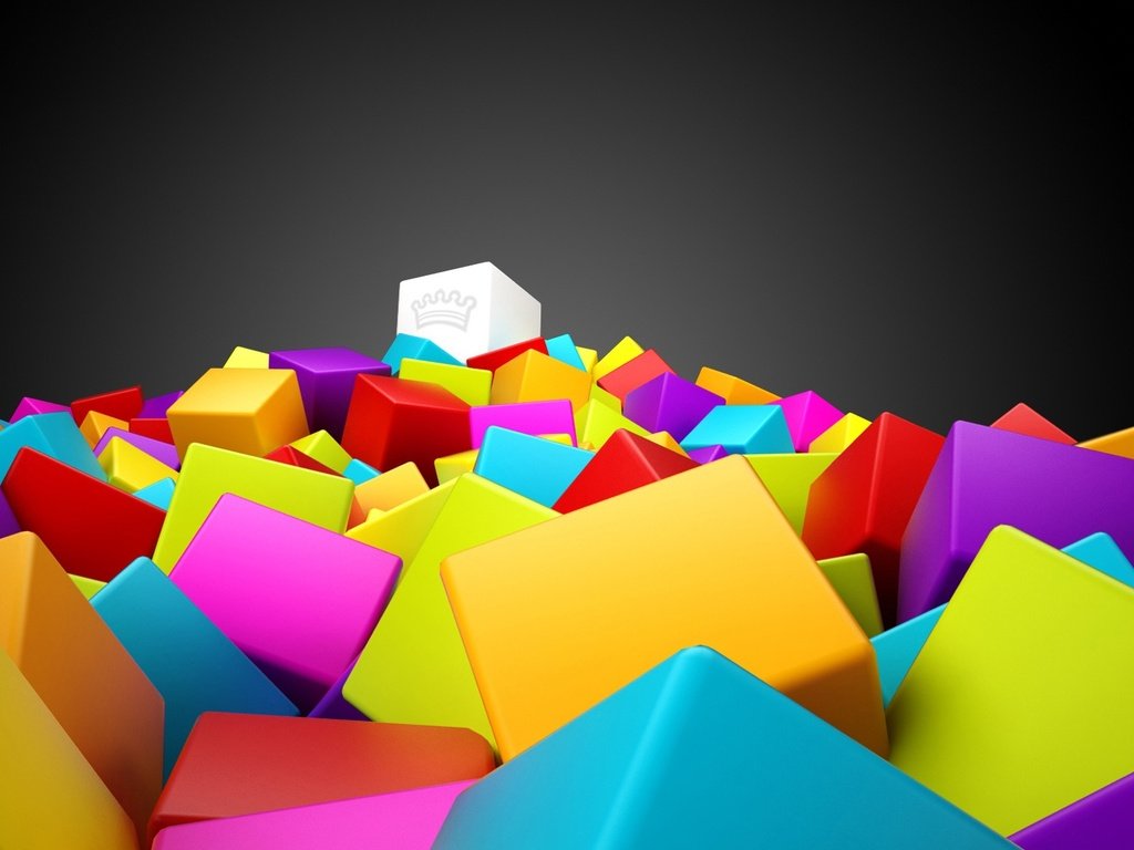 Обои разноцветные, кубики, квадраты, 3d графика, 3d colorful squares, colorful, cubes, squares, 3d graphics разрешение 1920x1080 Загрузить