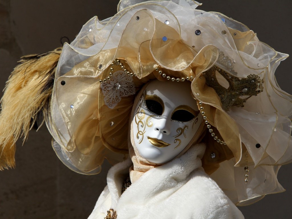 Обои маска, венеция, костюм, карнавал, mask, venice, costume, carnival разрешение 2400x1555 Загрузить