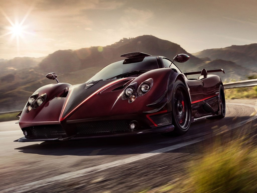 Обои zonda, суперкар, бордовый, пагани, pagani zonda, supercar, burgundy, pagani разрешение 4096x2304 Загрузить