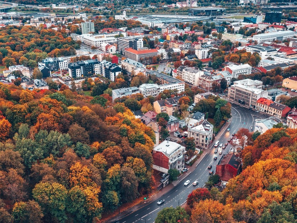 Обои осень, lietuva, kaunas, autumn разрешение 3840x2160 Загрузить