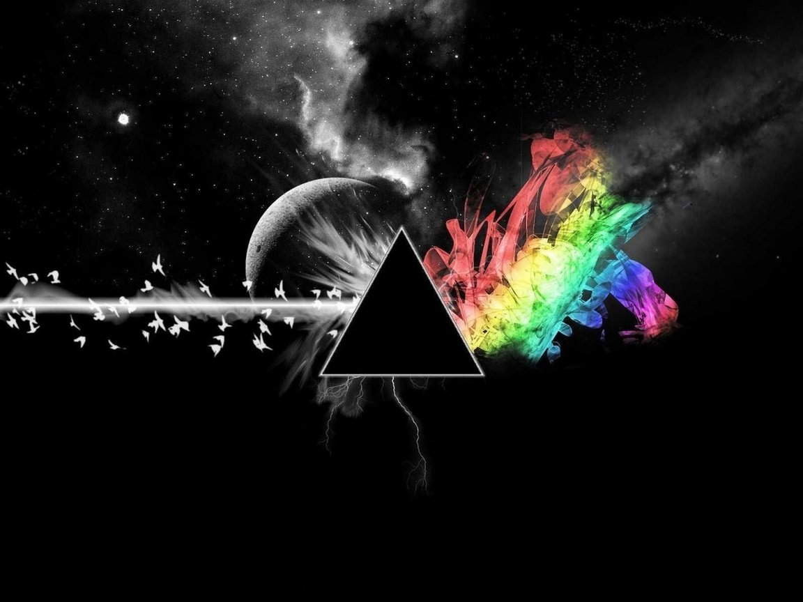 Обои музыка, цвет, черный, призма, music, color, black, prism разрешение 1920x1200 Загрузить