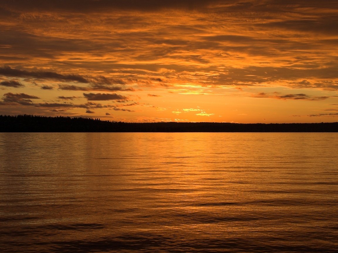 Обои небо, вода, берег, закат, the sky, water, shore, sunset разрешение 1920x1080 Загрузить