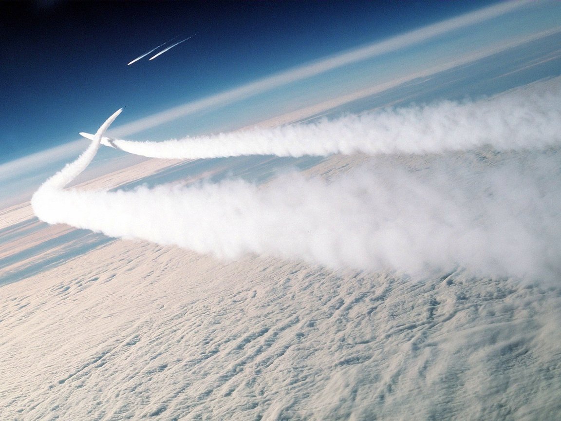 Обои небо, two soviet mig-29, британская колумбия, the sky, british columbia разрешение 1920x1200 Загрузить