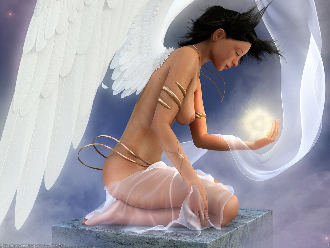 ангел голая рисунок фото 45