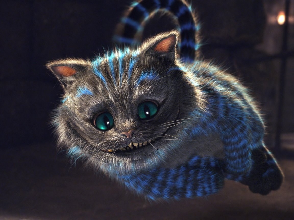 Обои кот, прыжок, алиса в стране чудес, cat, jump, alice in wonderland разрешение 2850x1600 Загрузить