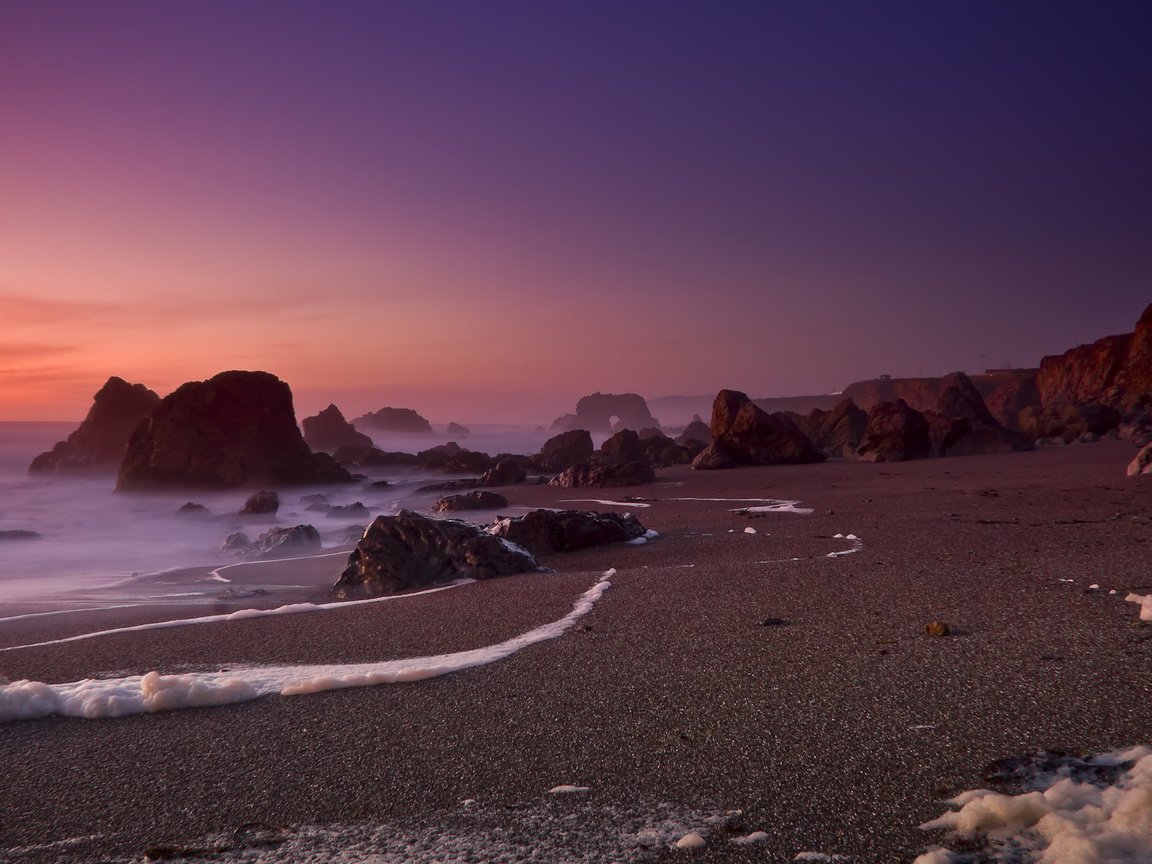 Обои скалы, песок, пляж, океан, калифорния, foam of the sea, bodega bay, океана, ка­ли­фор­нийс­кая, rocks, sand, beach, the ocean, ca, ocean, california разрешение 2560x1600 Загрузить