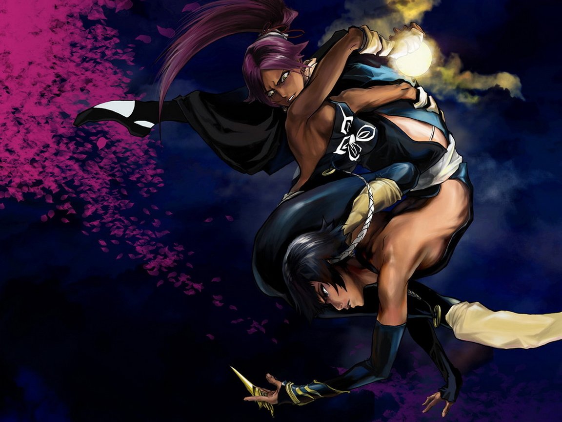 Обои блич, shihouin yoruichi, blich, soj fon, bleach разрешение 1920x1535 Загрузить