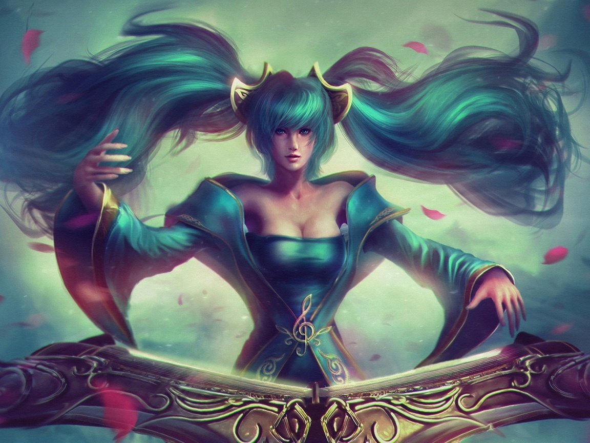 Обои девушка, sona, riot games, лига легенд, moba, maven, maven of the strings, girl, league of legends разрешение 1920x1207 Загрузить