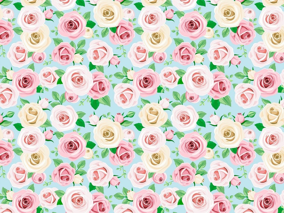 Обои цветы, узор, розы, flowers, pattern, roses разрешение 1920x1280 Загрузить