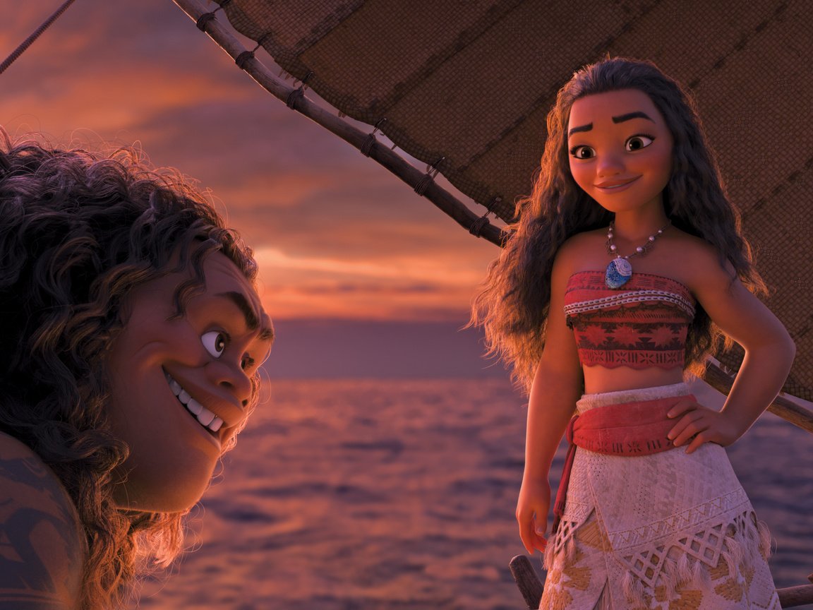 Обои дисней, моана, мауи, disney, moana, maui разрешение 3840x1608 Загрузить